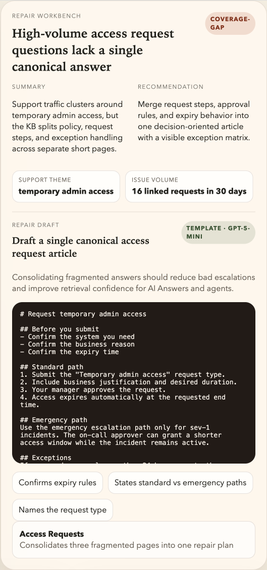 KB Sentinel repair workbench
